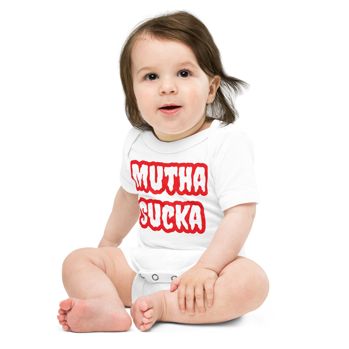 Mutha Sucka Baby Kurzarm-Einteiler