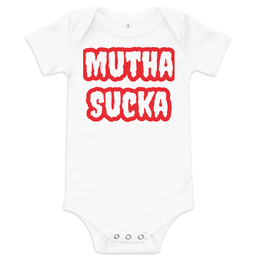 Mutha Sucka Baby Kurzarm-Einteiler