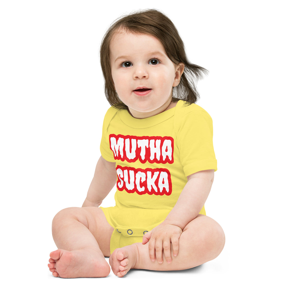 Mutha Sucka Baby Kurzarm-Einteiler