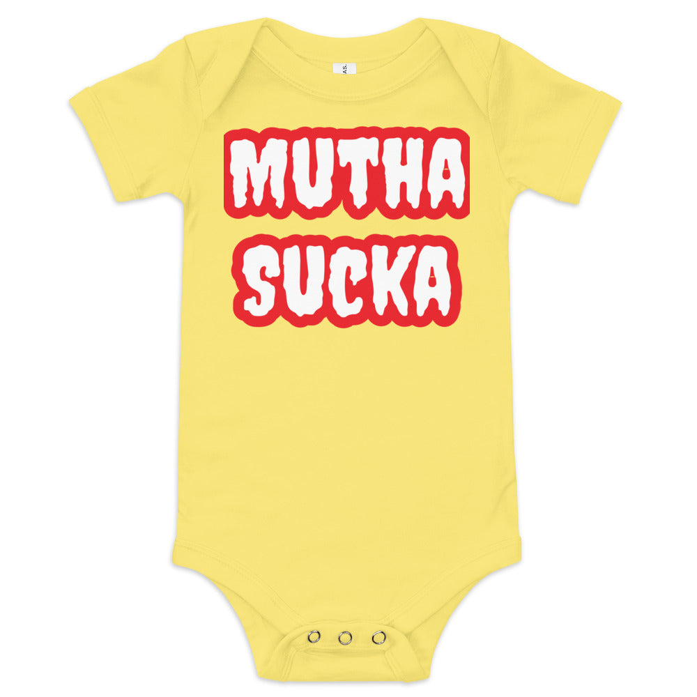 Mutha Sucka Baby Kurzarm-Einteiler