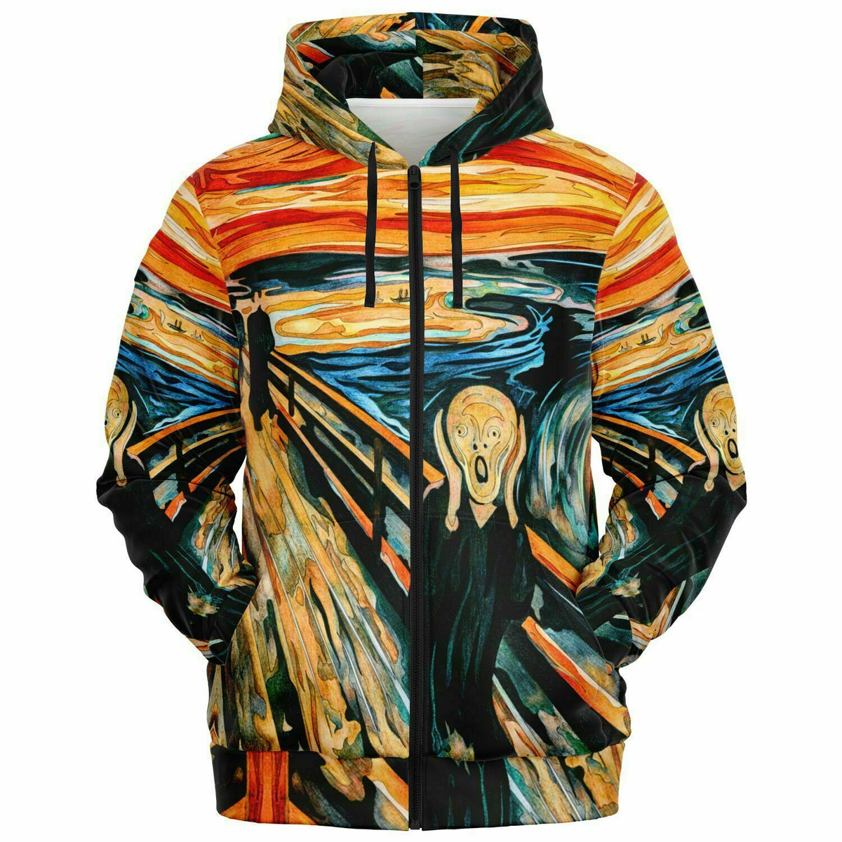 Art Print Hoodie &quot;The Scream&quot; by Edvard Munch