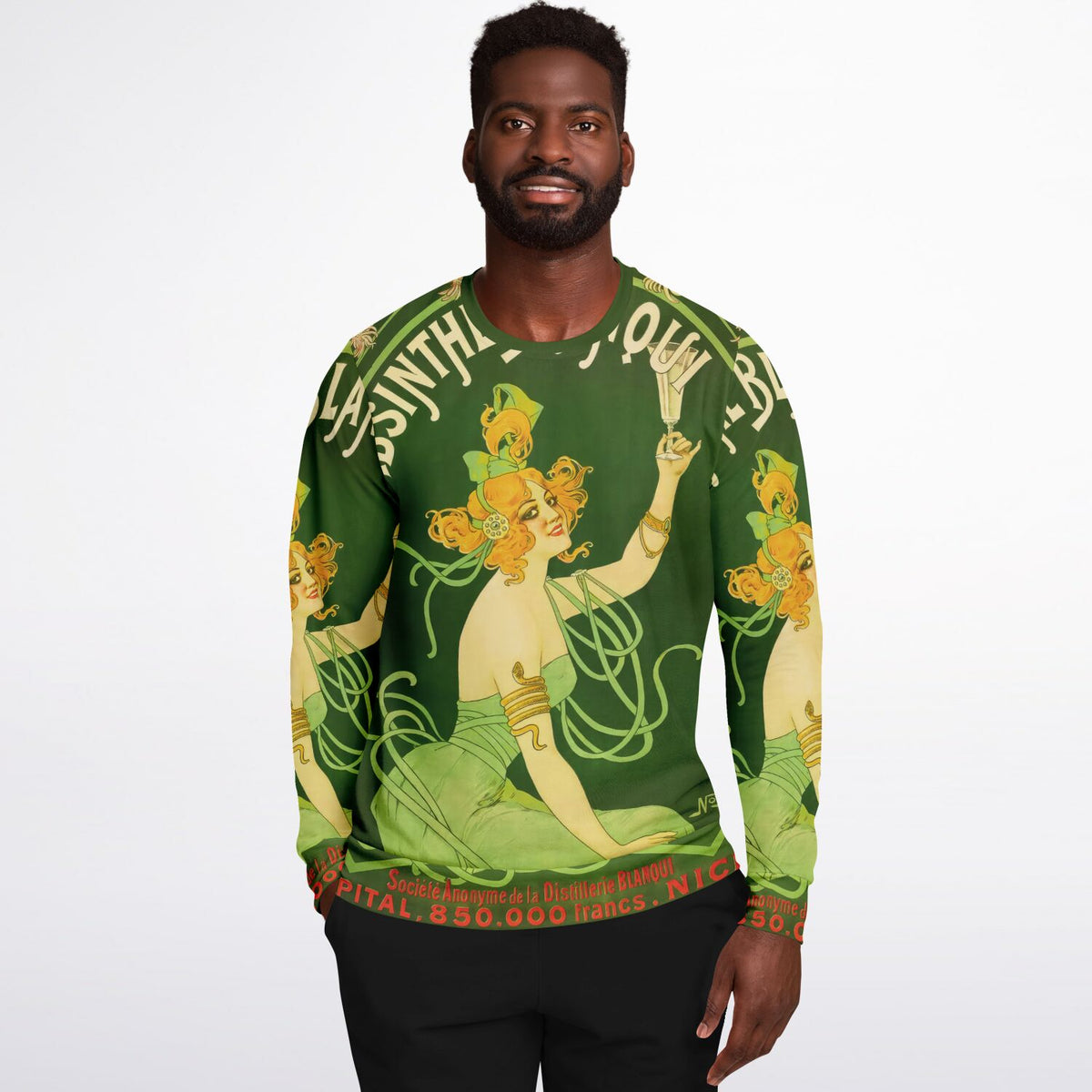 Vintage Absinthe Advert Art Nouveau Sweatshirt - Unisex Comfort