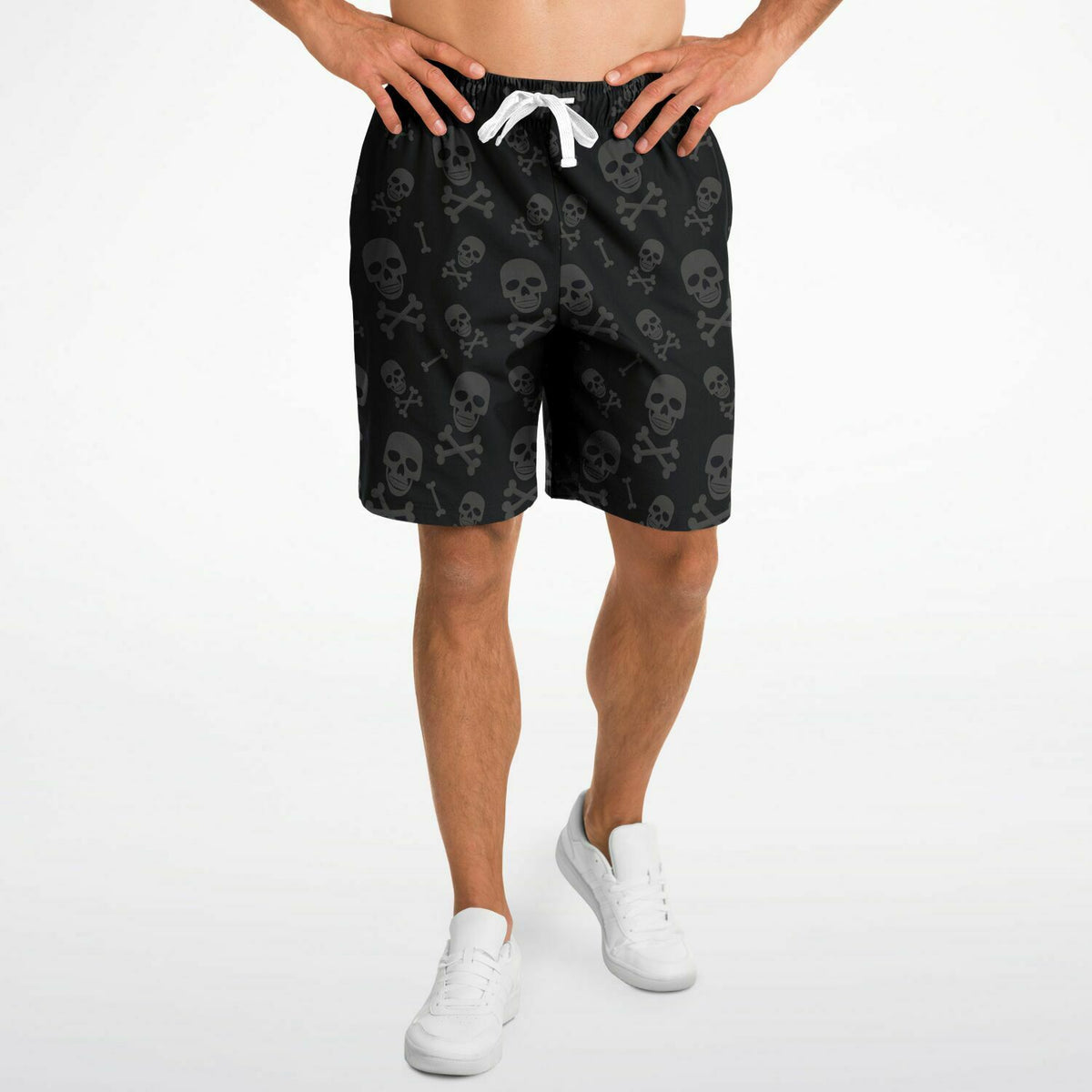 Skull and crossbones long shorts