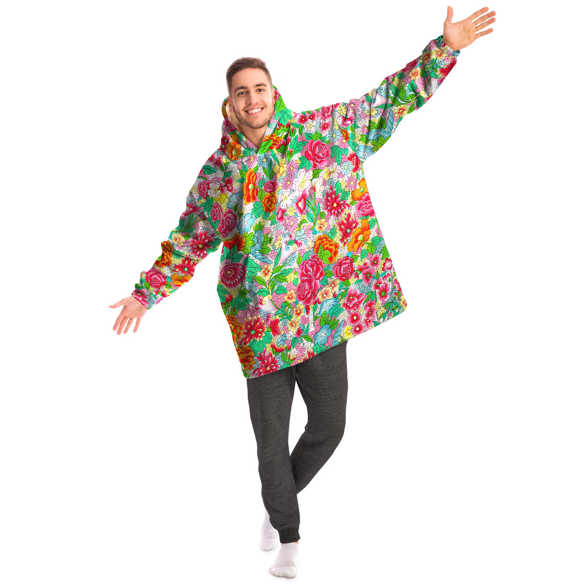 Art Nouveau Wearable Blanket Snug Hoodie - Museum Collection Digby