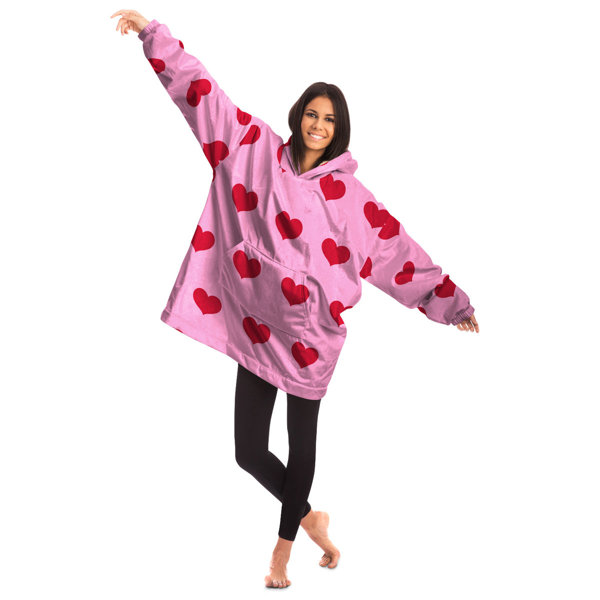 Harajuku Hearts Snug Hoodie, Blanket Hoodie, Rave Hoodie, Festival Hoodie, Loungewear