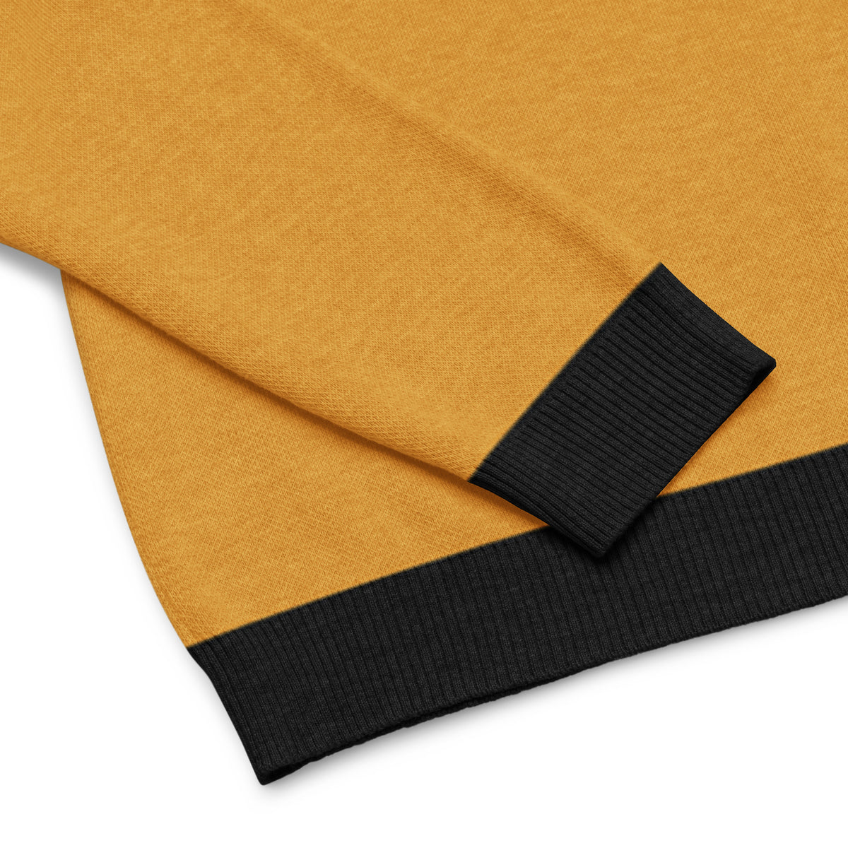 Bird Graphic Knit Sweater – Mustard Yellow Retro Unisex Jumper