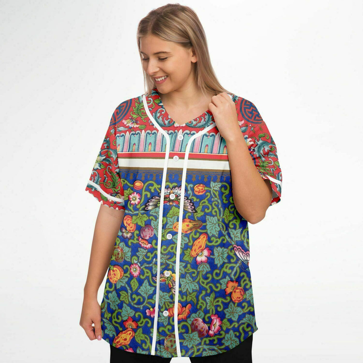 Vintage Art Nouveau Baseball Jersey