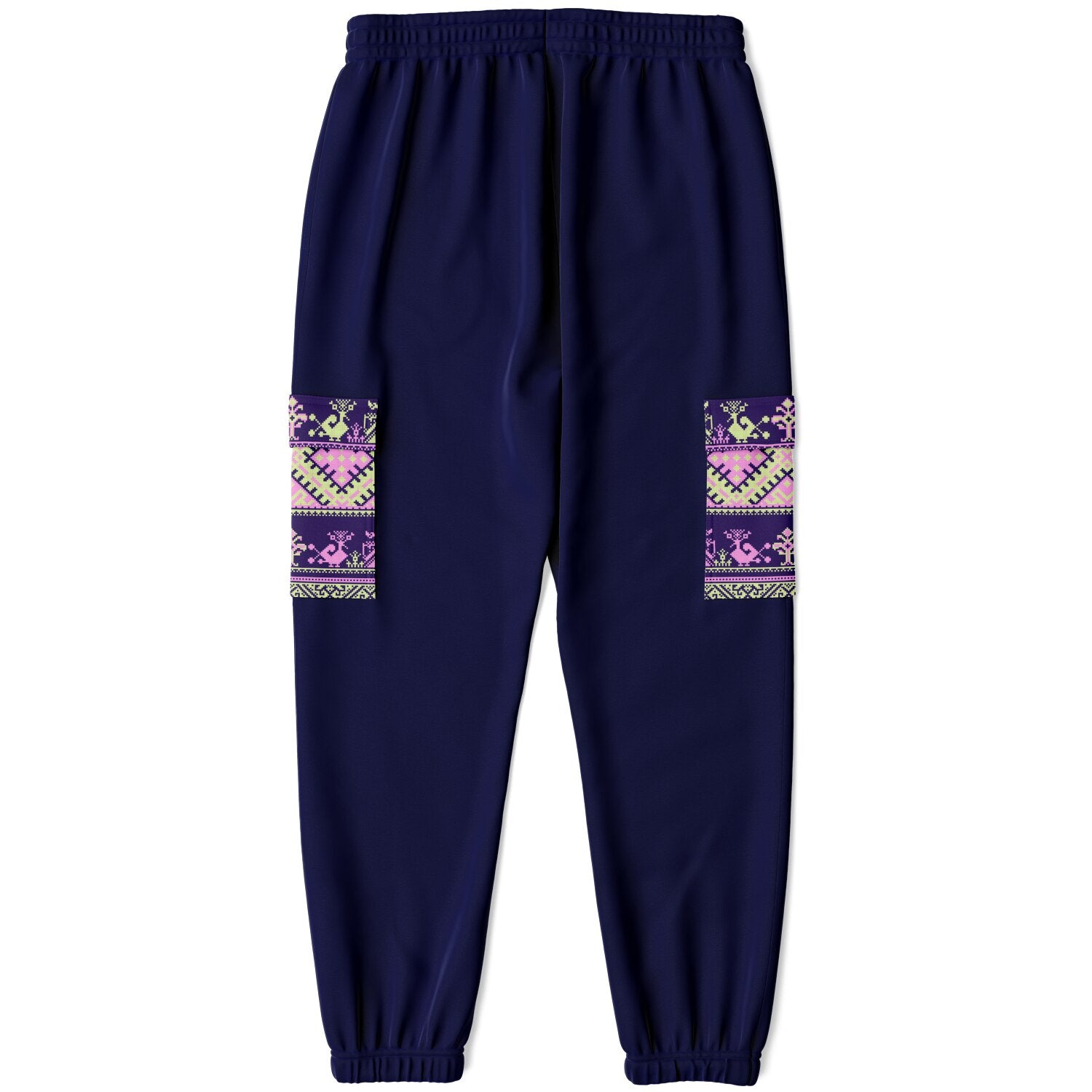 Cargo Sweatpants - AOP Purple Nordic Pockets