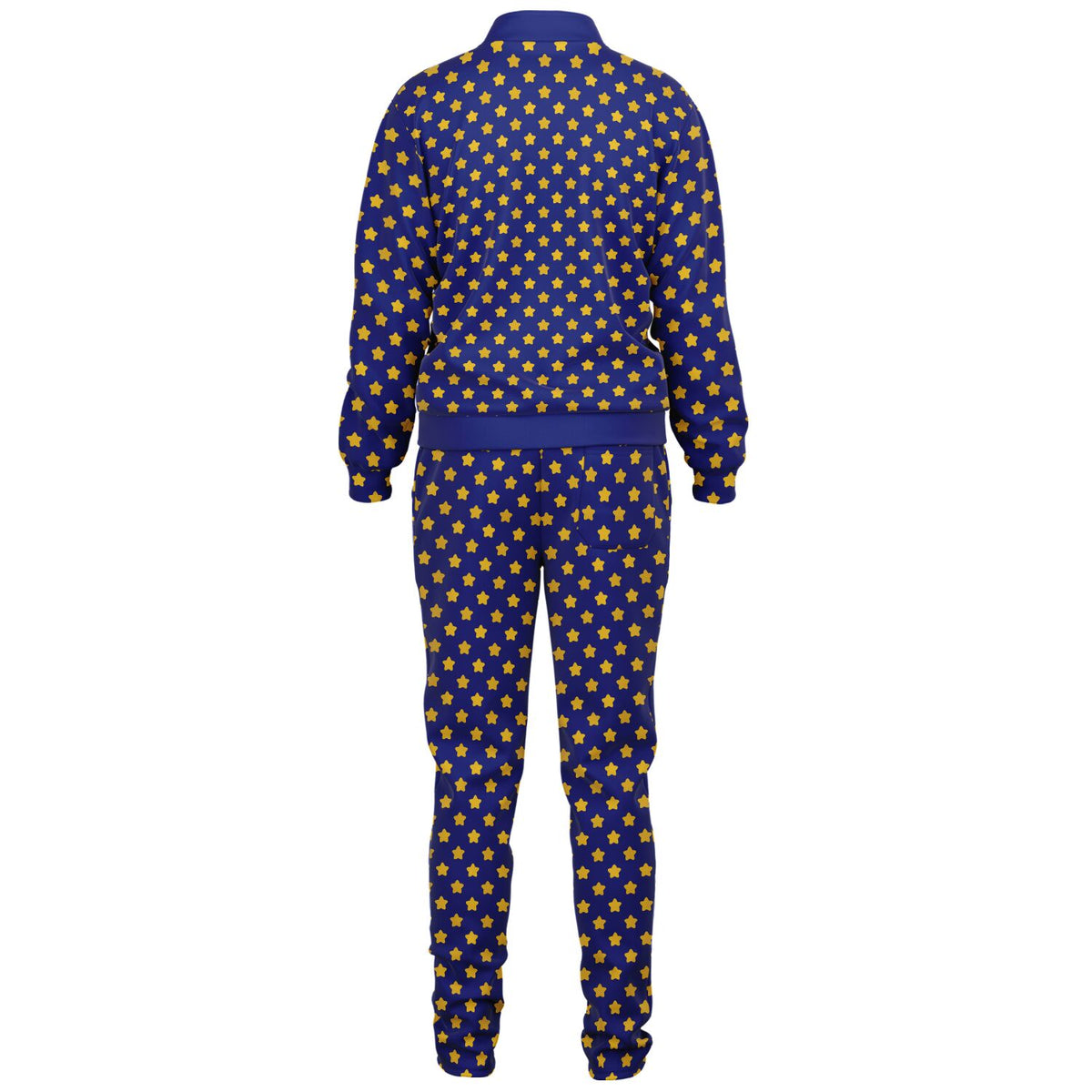 Festival Purple Gold Star Unisex Sustainable Tracksuit - Casual, Cosmic, and Eco-Conscious