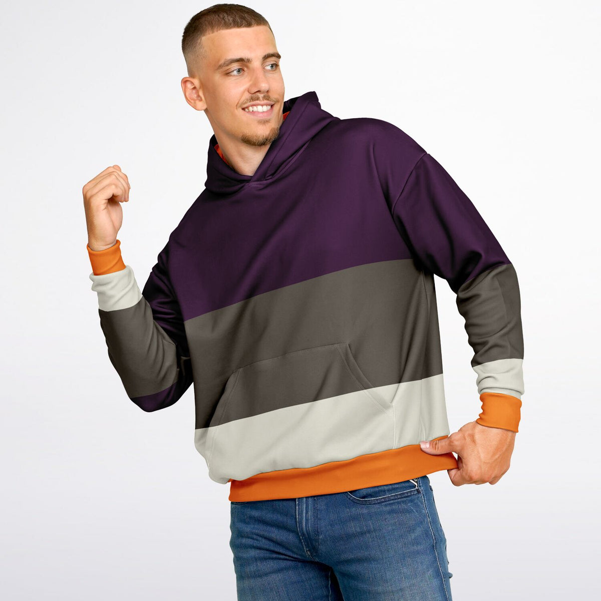 Heavyweight Oversized Hoodie Colour Block