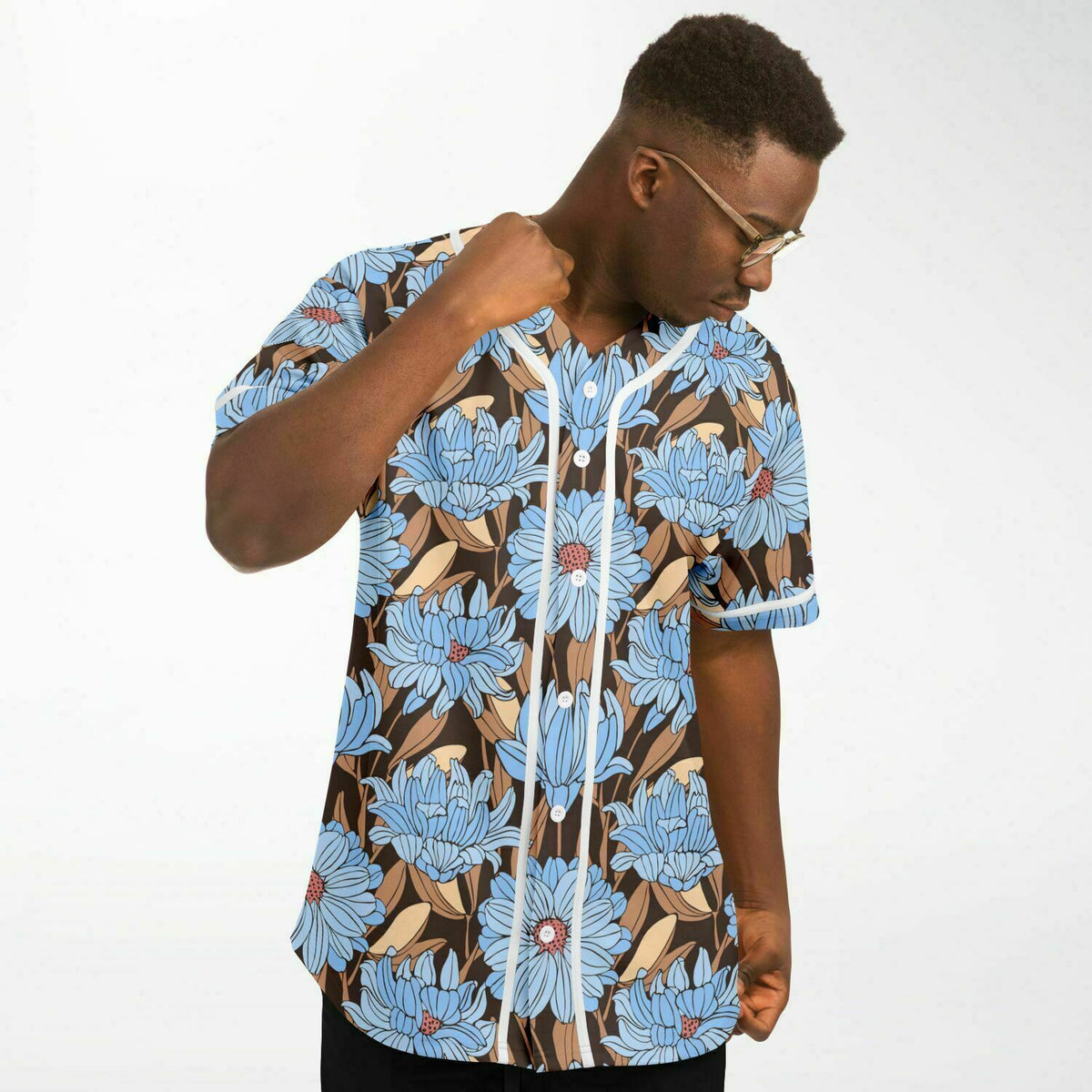 Art Nouveau Floral Baseball Jersey