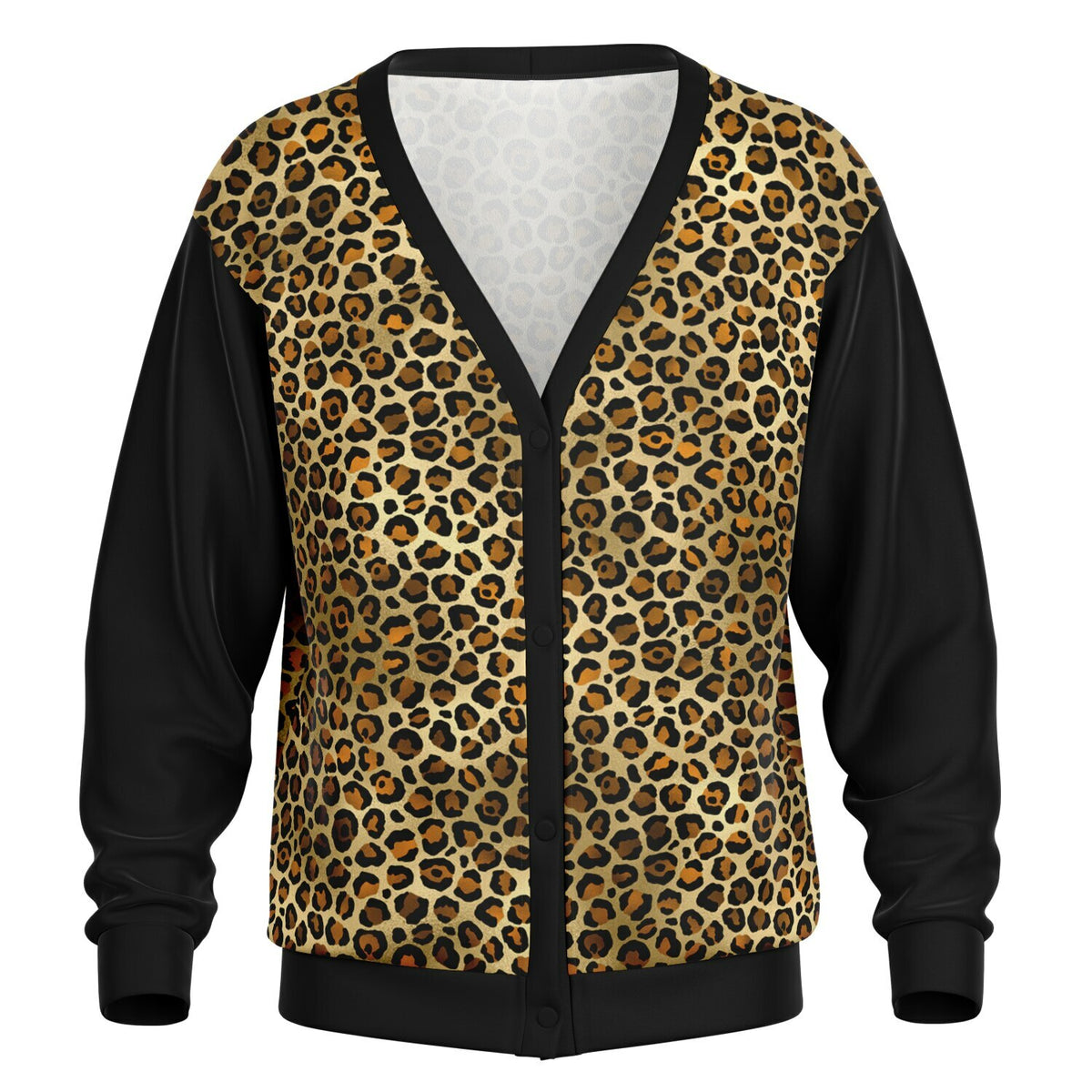 Unisex Punk Cardigan Leopard Print