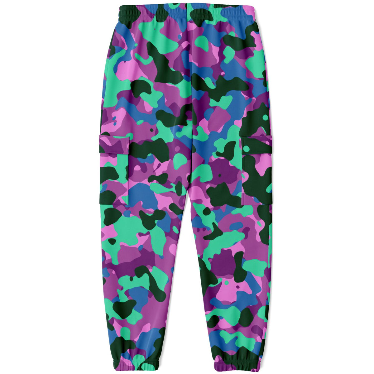 Camouflage-Cargo-Jogginghose aus Poly-Baumwolle – AOP 