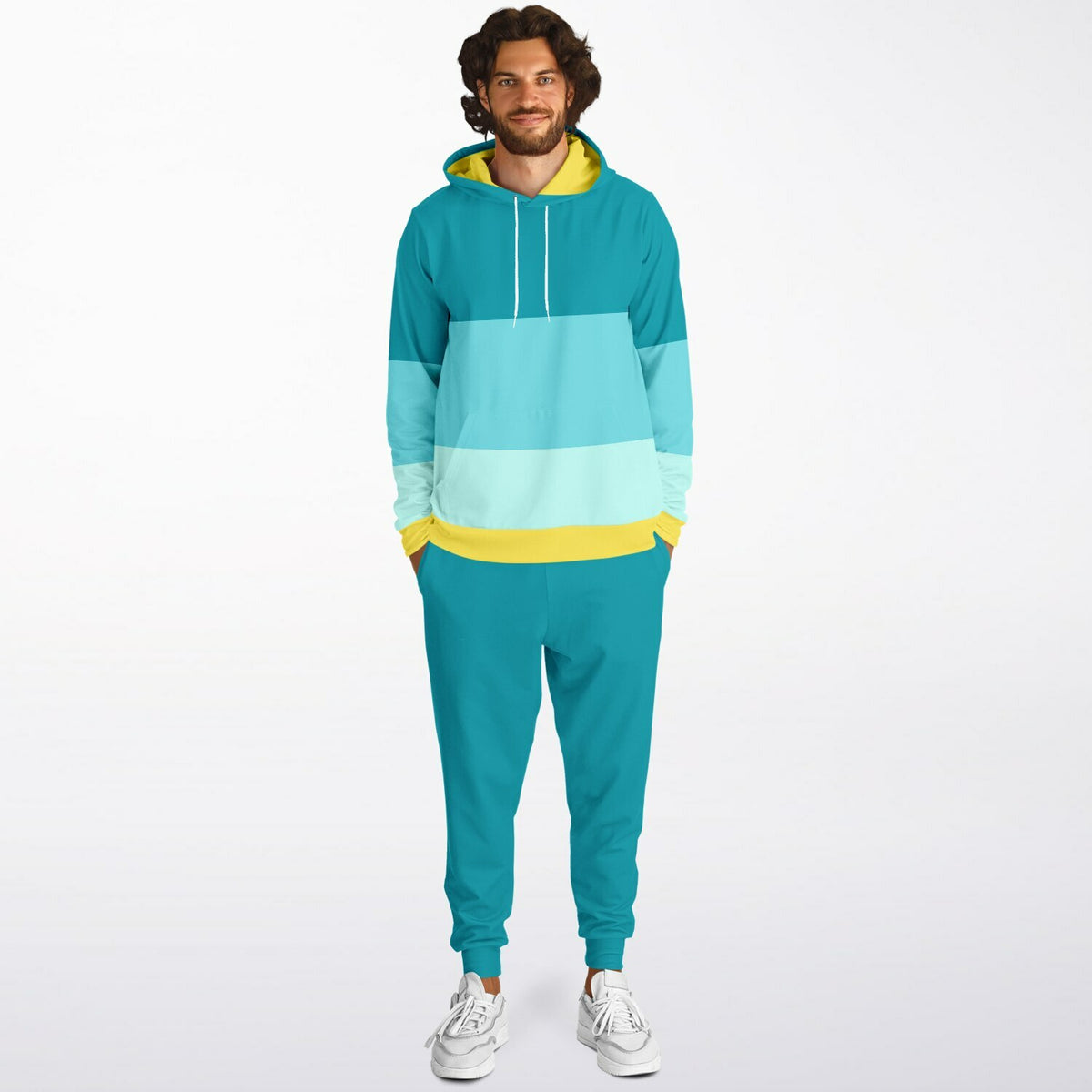 The Beach Colour Block Hoodie and Jogger set