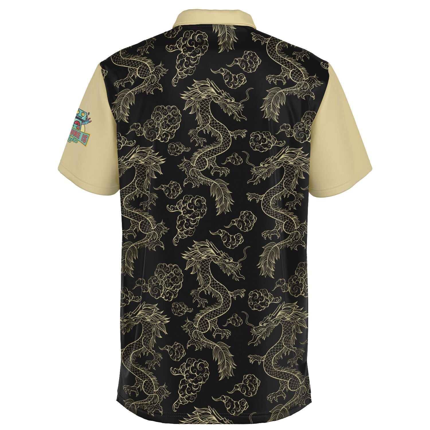 Golden Dragon Performance Golf Polo, Sweat Wicking