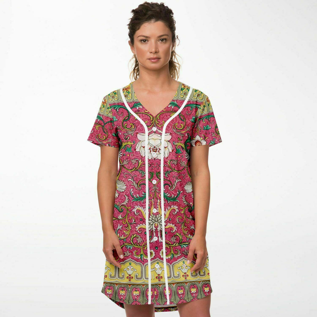 Vintage Art Nouveau Baseball Jersey Dress