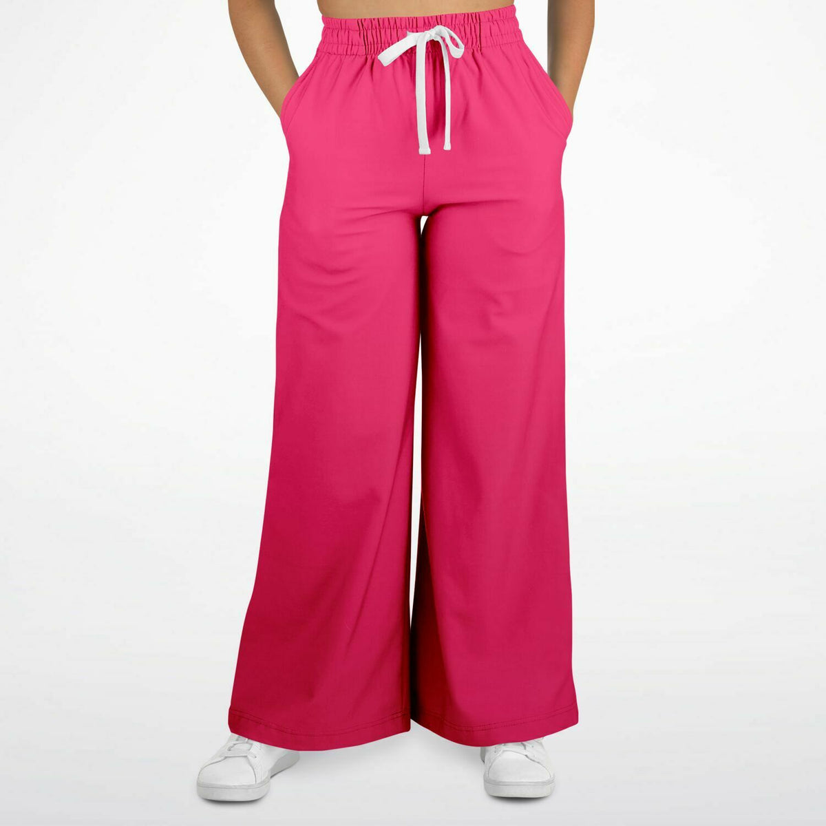 Wide Legged Flare Festival Pants, Scarlet Ombre Hippie Pants