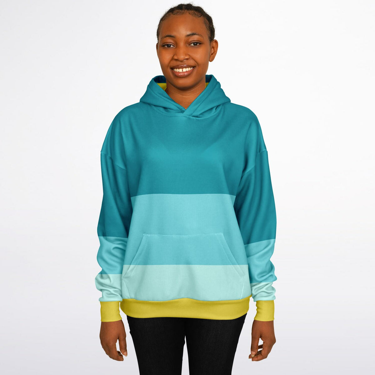 The Beach Color block Heavyweight Oversized Hoodie