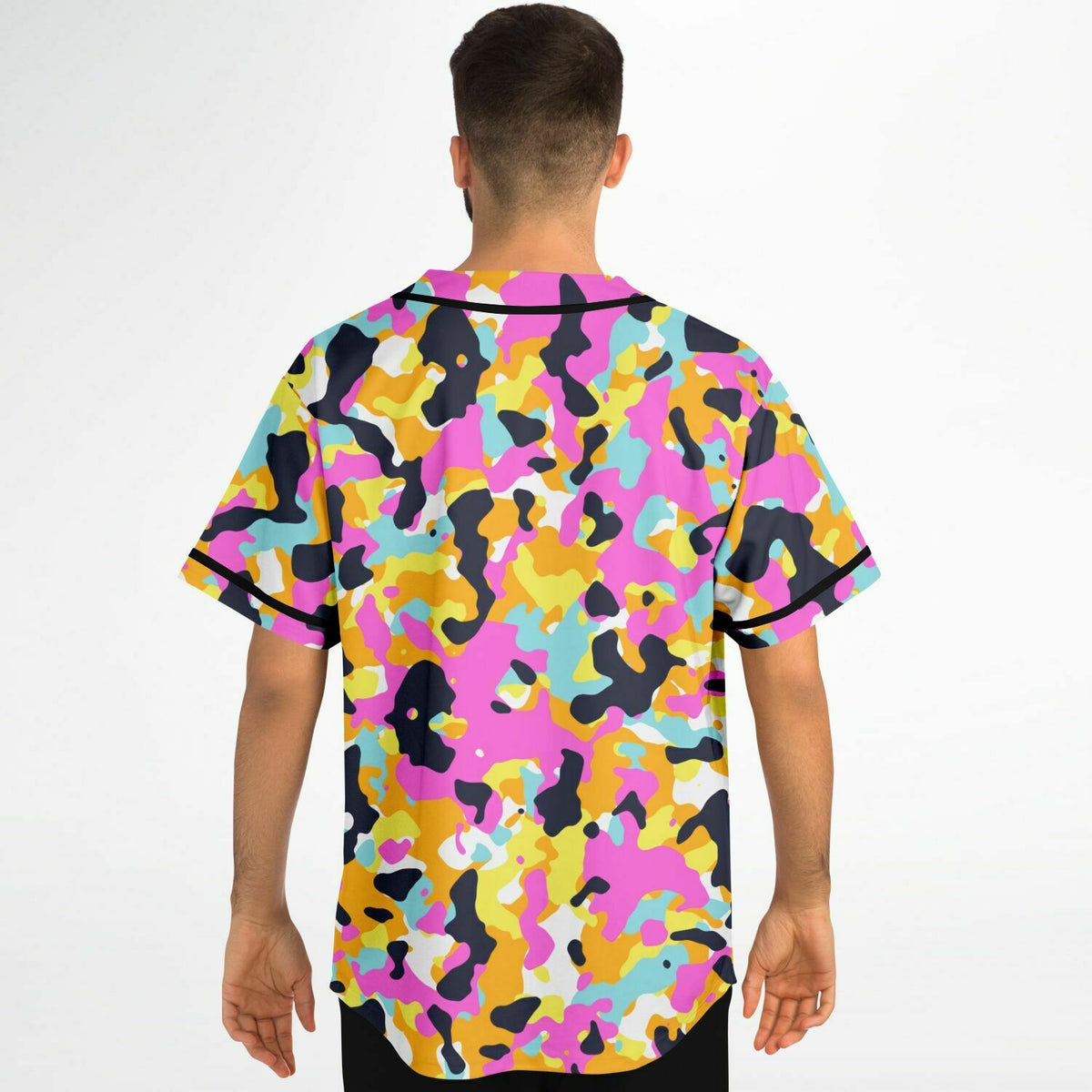 Y2K Urban Camo Baseball Jersey - AOP