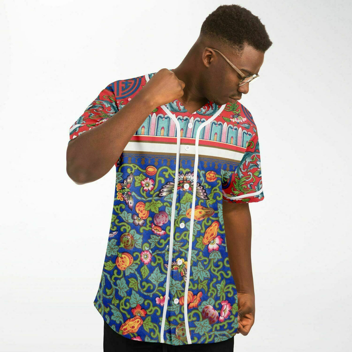 Vintage Art Nouveau Baseball Jersey