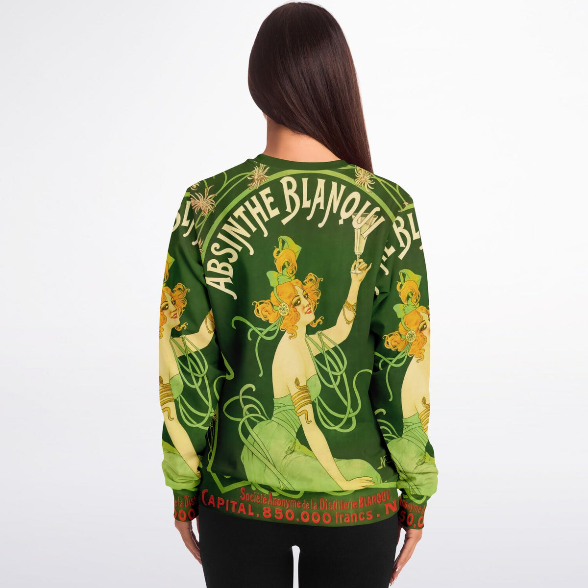 Vintage Absinthe Advert Art Nouveau Sweatshirt - Unisex Comfort