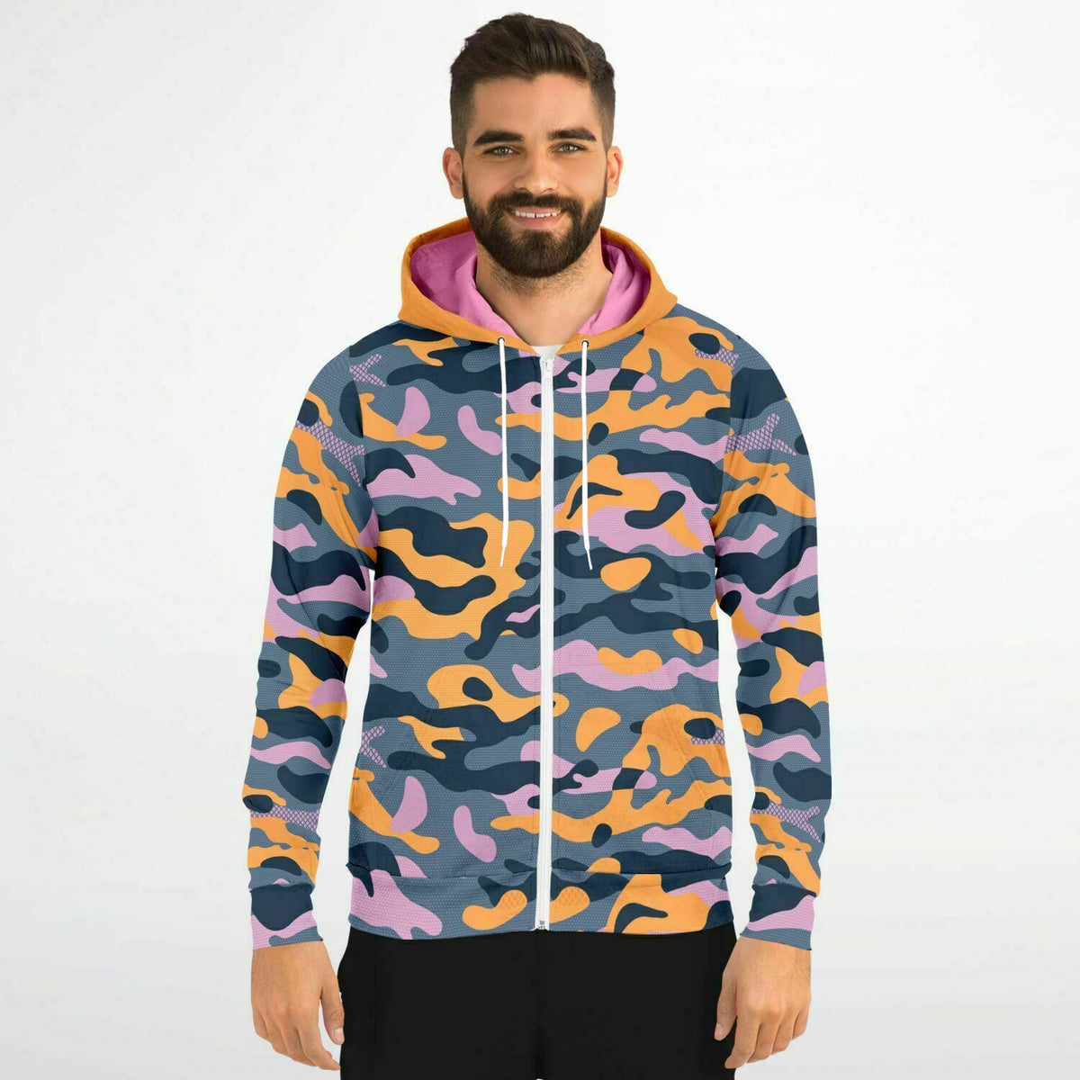 Urban Camo Zip-Up Hoodie