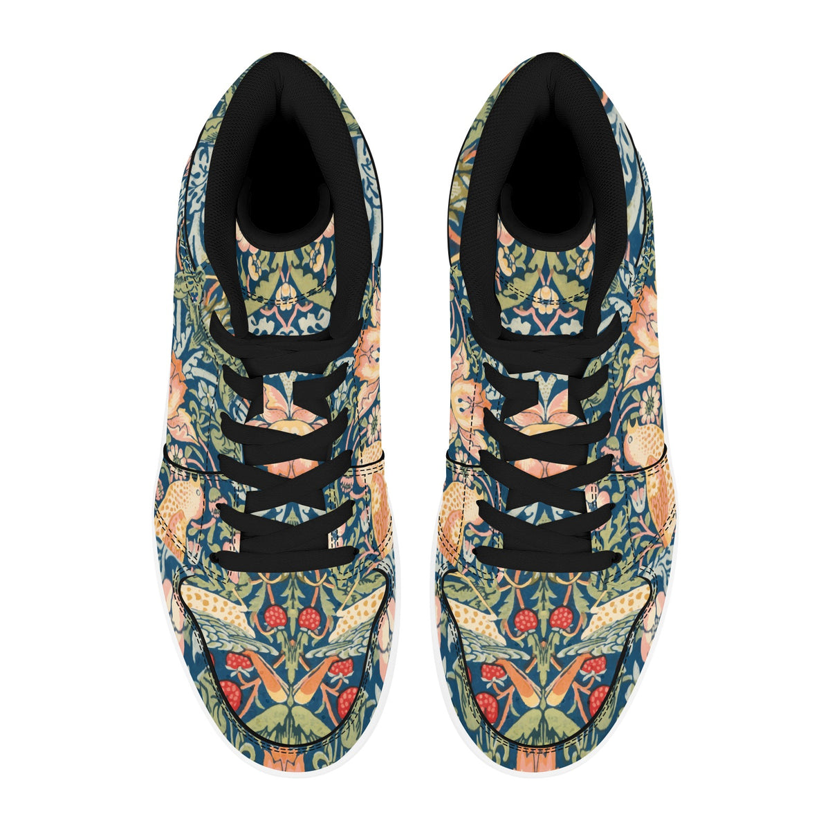 Unisex Vegan Leather Art Nouveau Sneakers