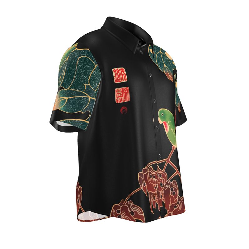 ukiyoe silk shirt side