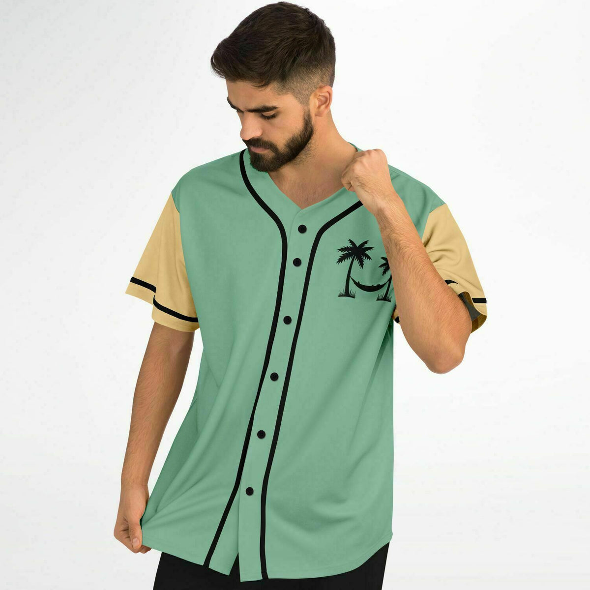 Baseball Jersey 50s Tropic, Retro Baseball Jersey