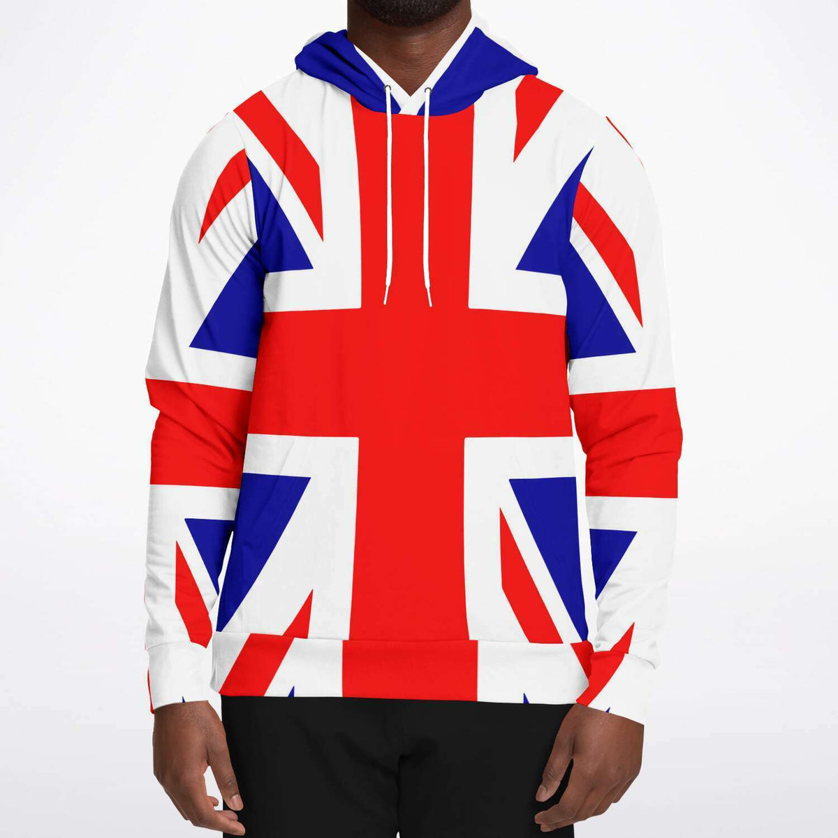 Union Jack Hoodie Cotton Blend