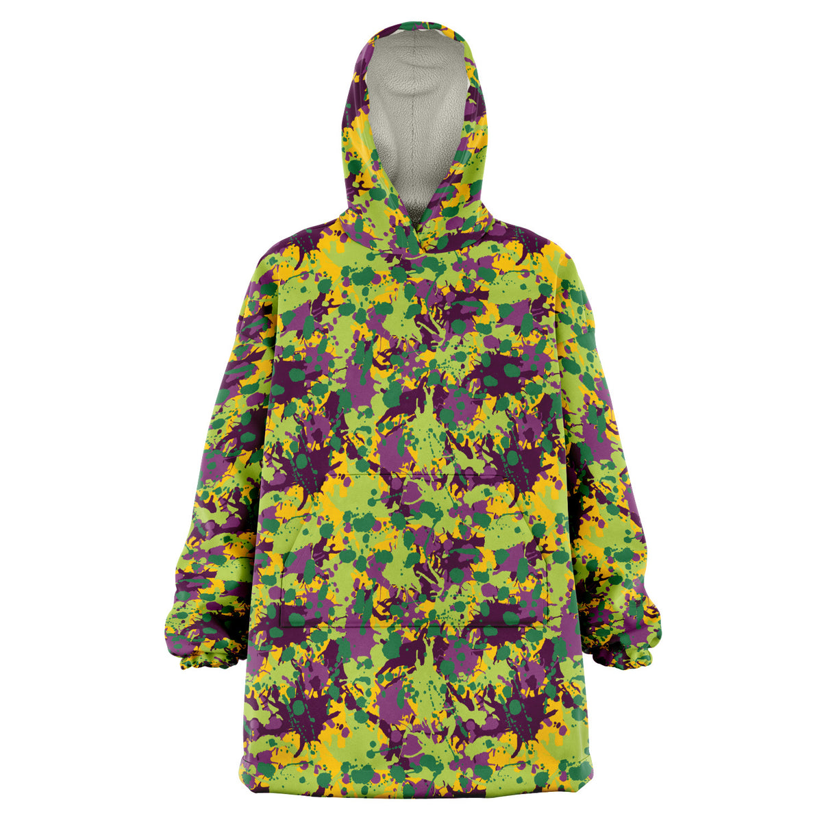 Kuschelige Kapuzendecke mit Kapuze Tintenspritzer 