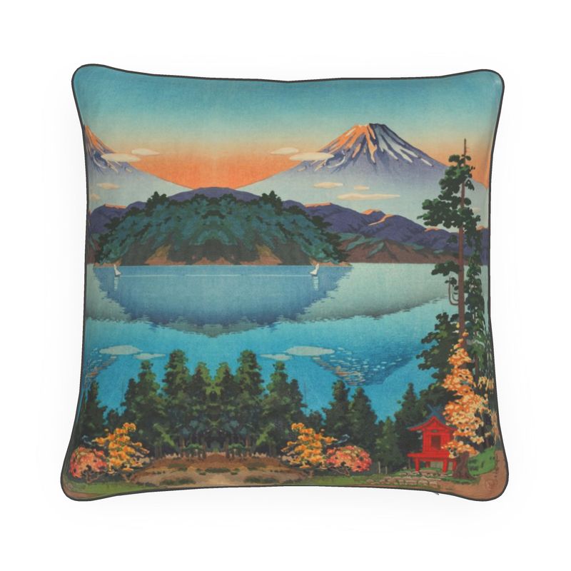 Luxuriöses Wohndekor, japanischer Vintage-Druck