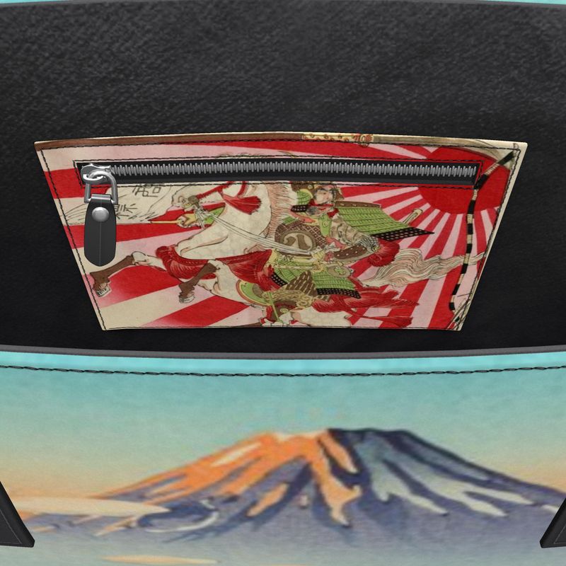 Ukiyo-e Leather Tote