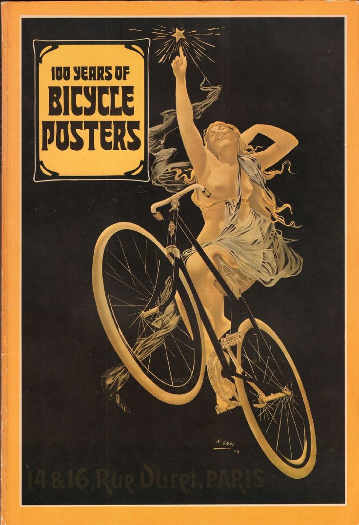 100 Years of Bicycle Vintage Poster Wall Art