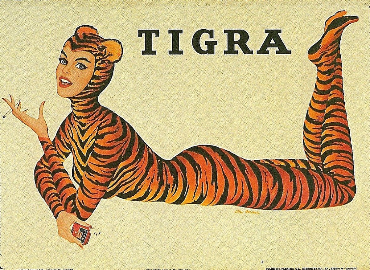 De Moore Tigra Werbeplakat