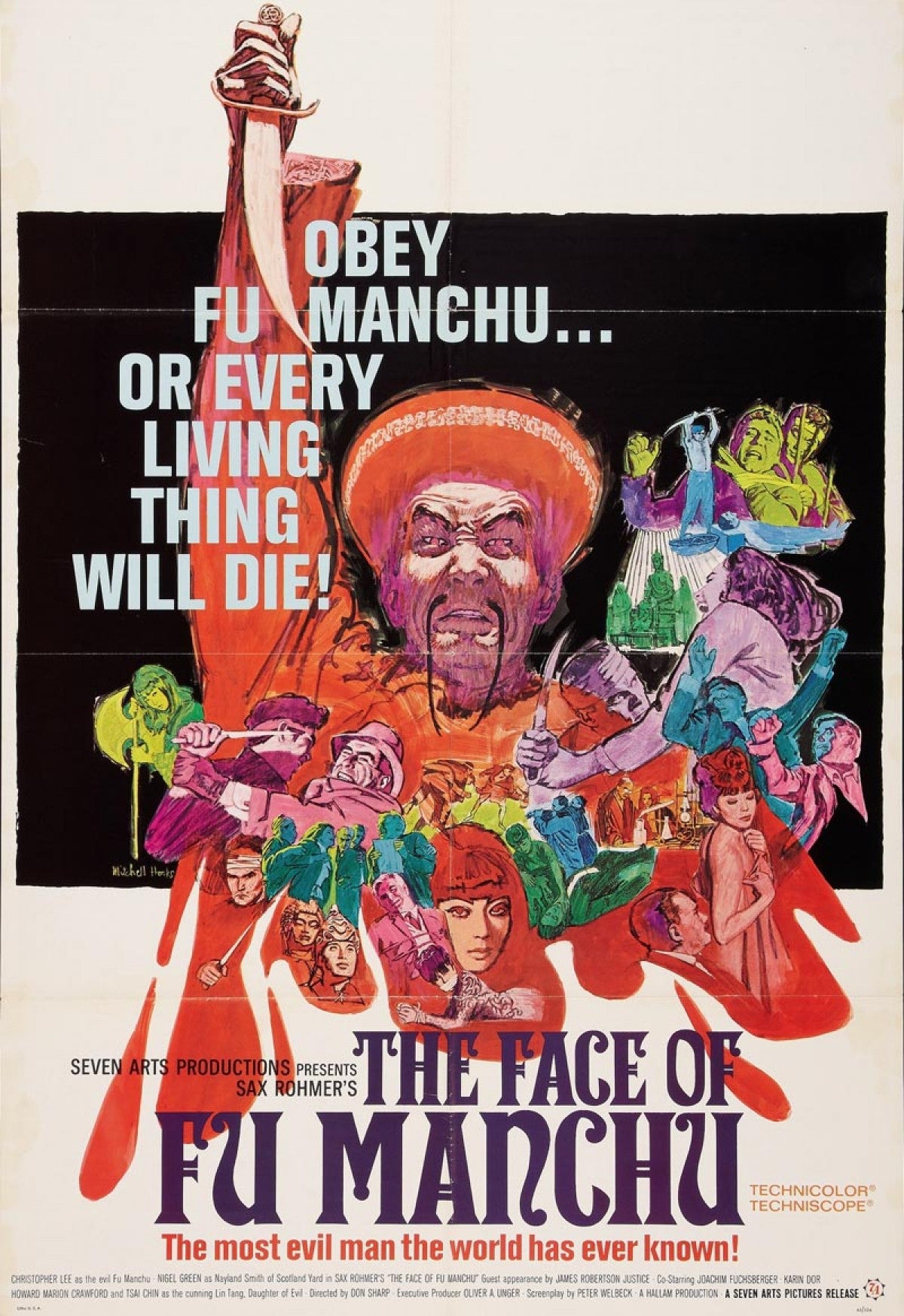 The face of Fu Manchu movie poster