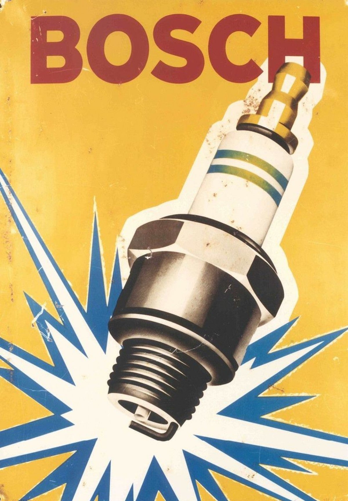 Vintage Bosch Spark Plug Automobile