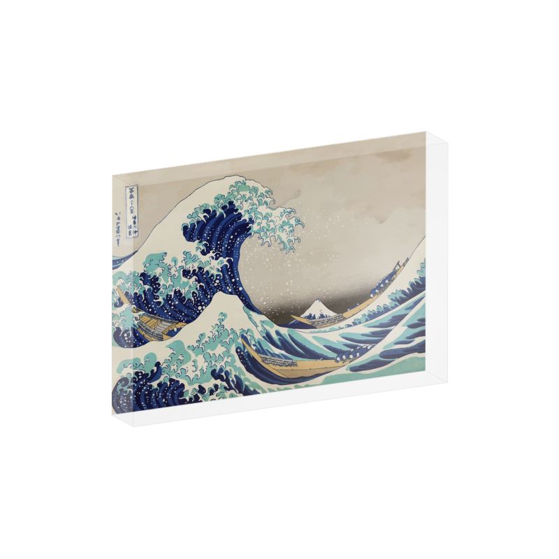The Great Wave Off Kanagawa - Acrylic Block