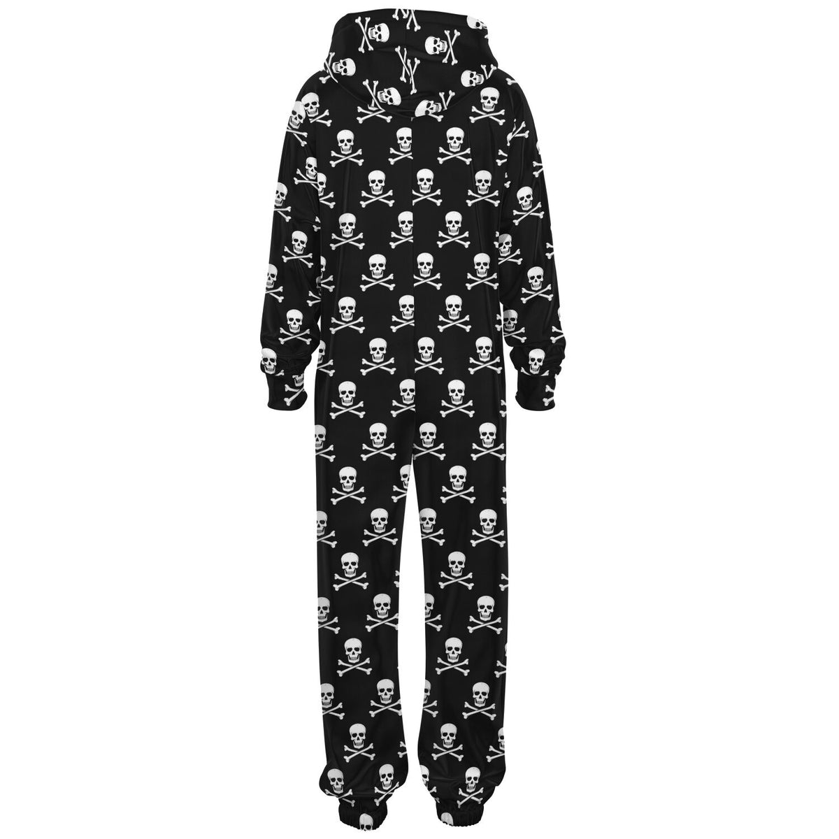 Skull and Bones Gothic Jumpsuit, Gothic Loungewear, Macabre Jumpsuit