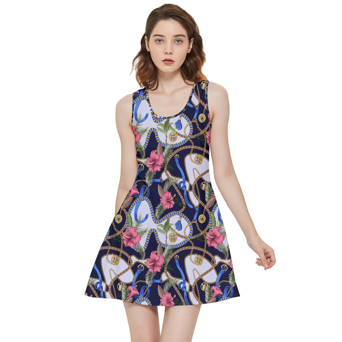 baroque raspberry 20000 Inside Out Reversible Sleeveless Dress