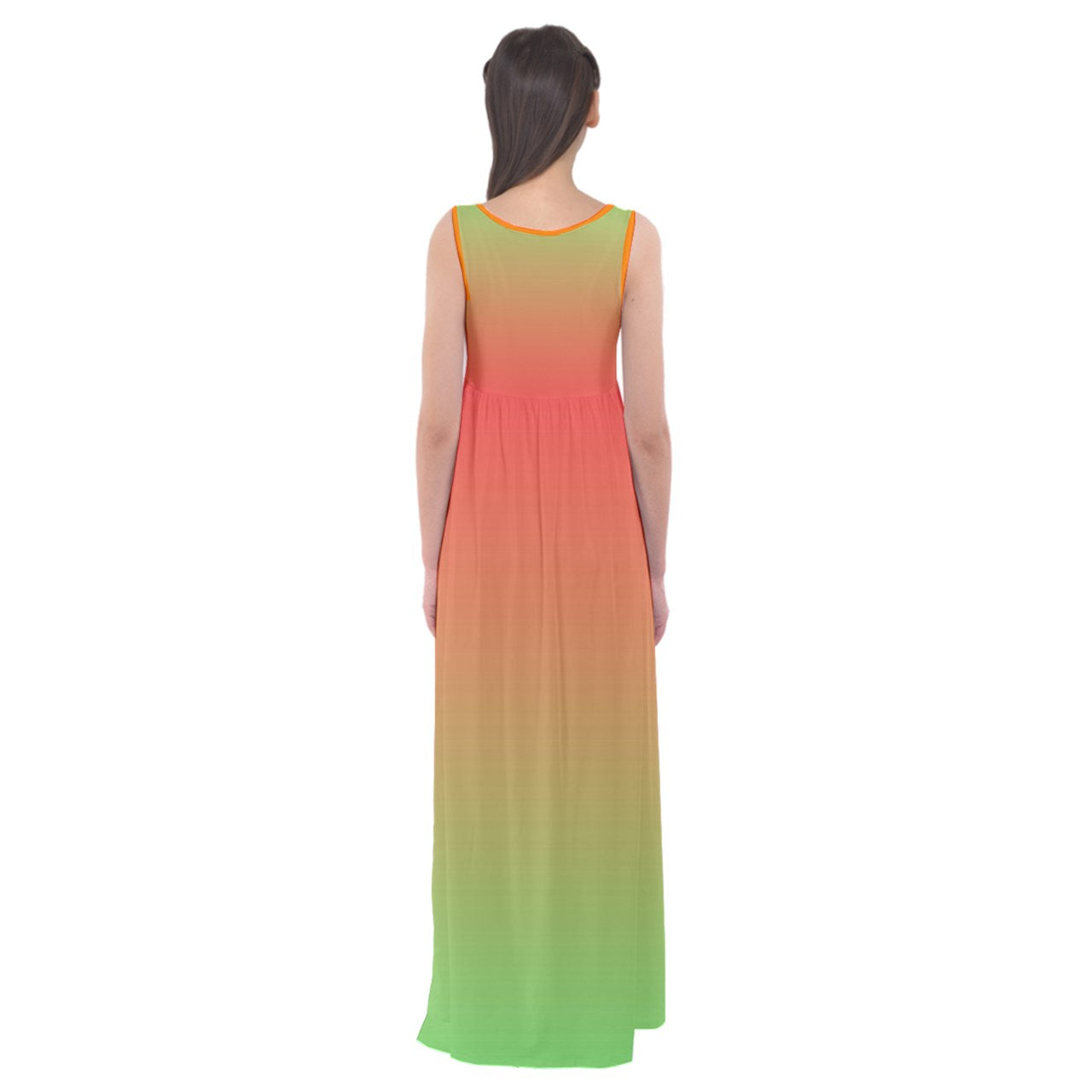 Watermelon Empire Waist Maxi Dress