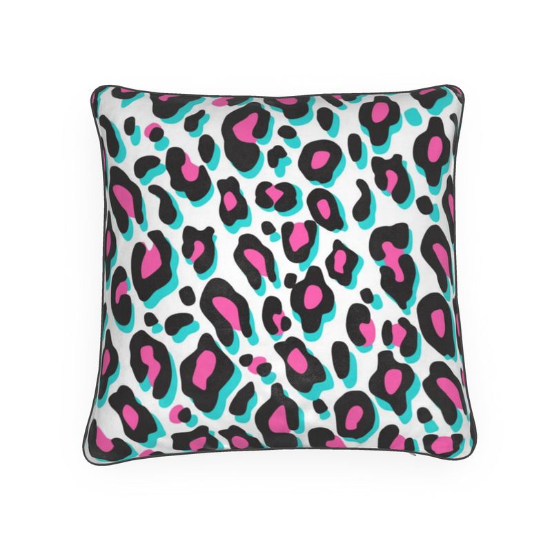 Funky Leopard Print Luxus Kissen
