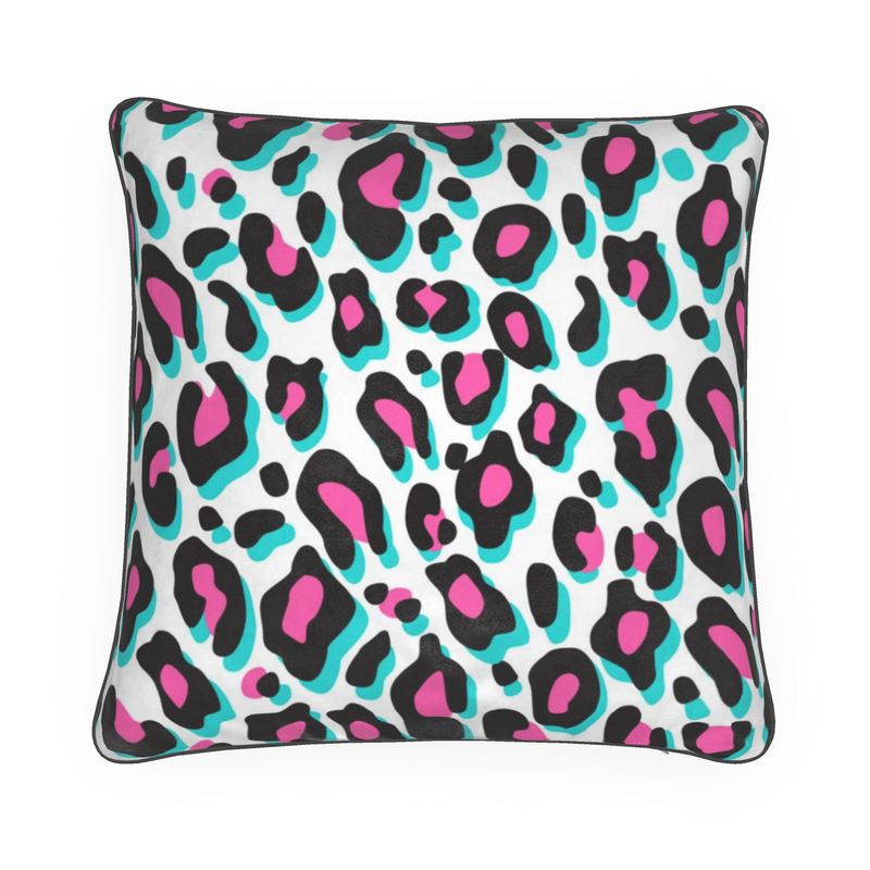 Funky Leopard Print Luxus Kissen