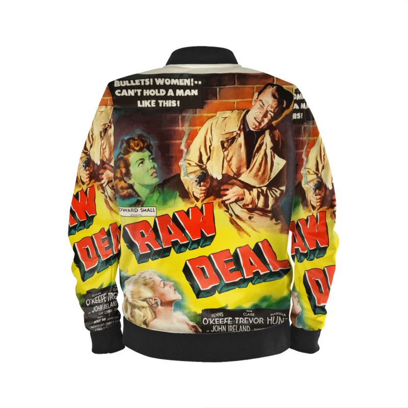 Retro Film Noir Bomber Jacket, Velvet Bomber Jacket, Satin Bomber Jacket