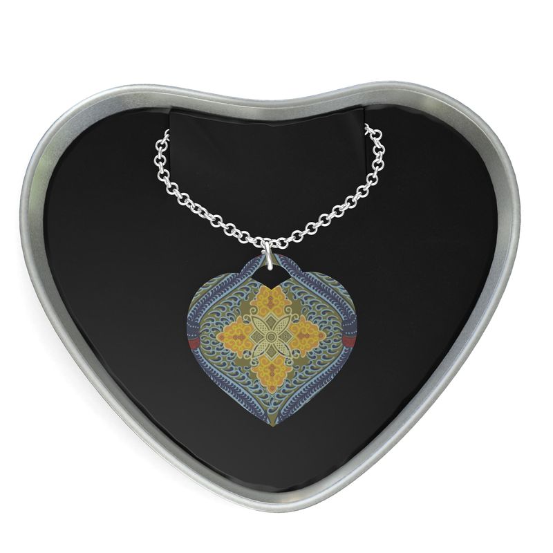 Sterling silver heart pendant