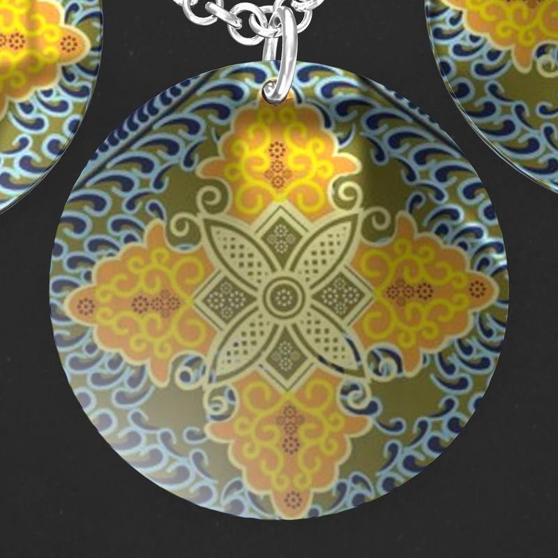 Dreifacher silberner Scheibenanhänger 