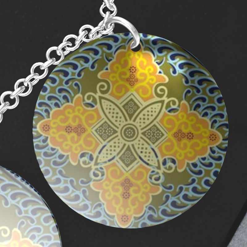 Dreifacher silberner Scheibenanhänger 