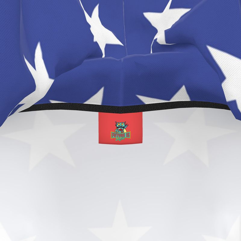 Hoodie Dress USA flag, Festival Hoodie 4th of July