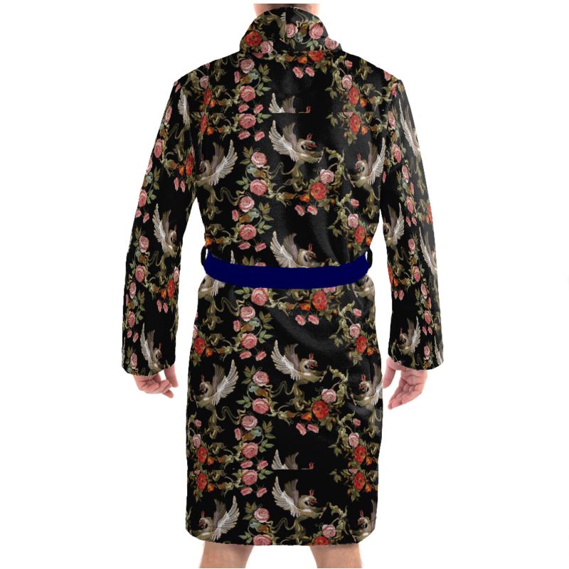 Griffin And Roses Luxury Dressing Gown in Velvet or Terry Towelling