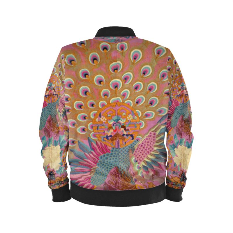 Bomber Jacket - vintage kimono Print